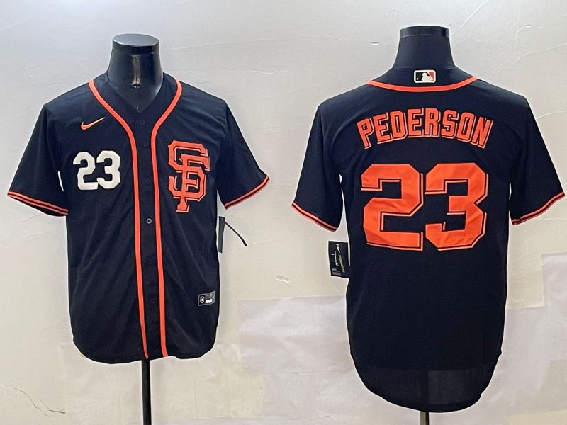 Men San Francisco Giants #23 Pederson Black Game 2025 Nike MLB Jersey style 3->san francisco giants->MLB Jersey